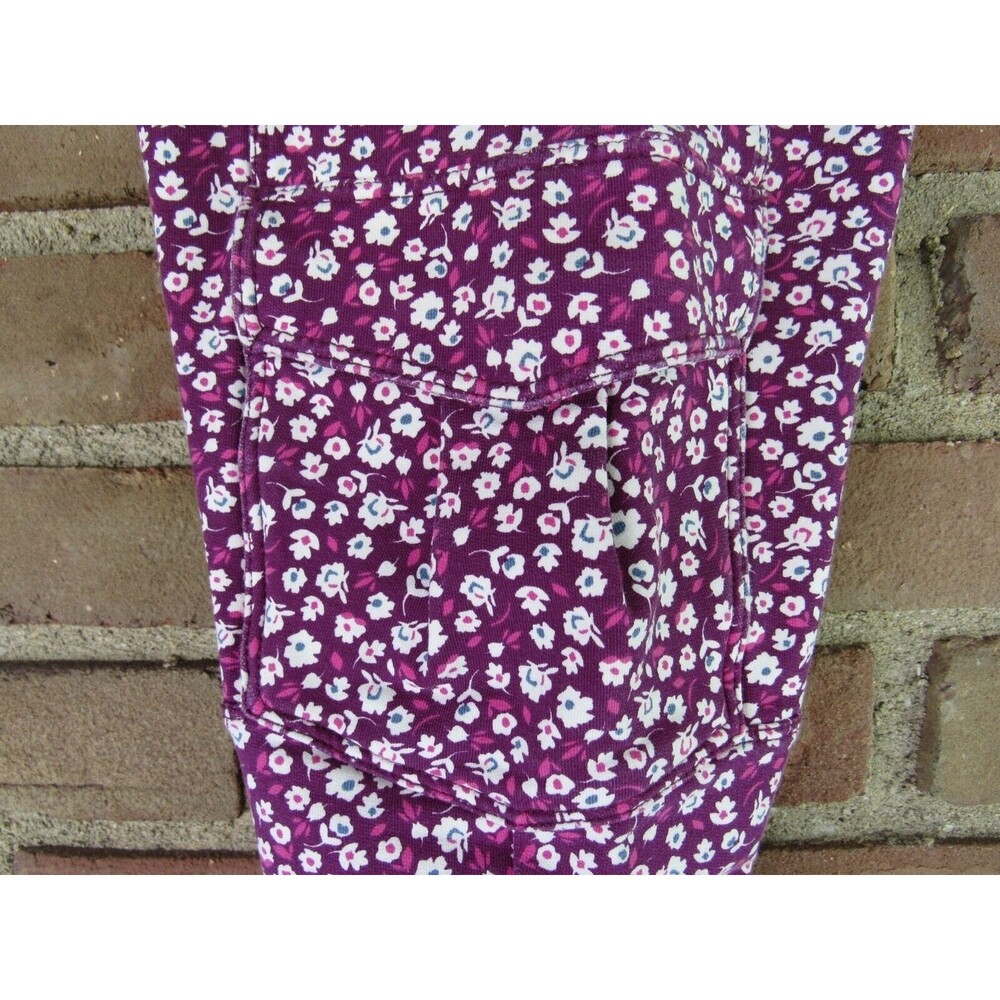 Tea Collection Girls Size 10 Pants Floral Purple Cargo Pockets Flowers 7F12221 - Picture 6 of 11